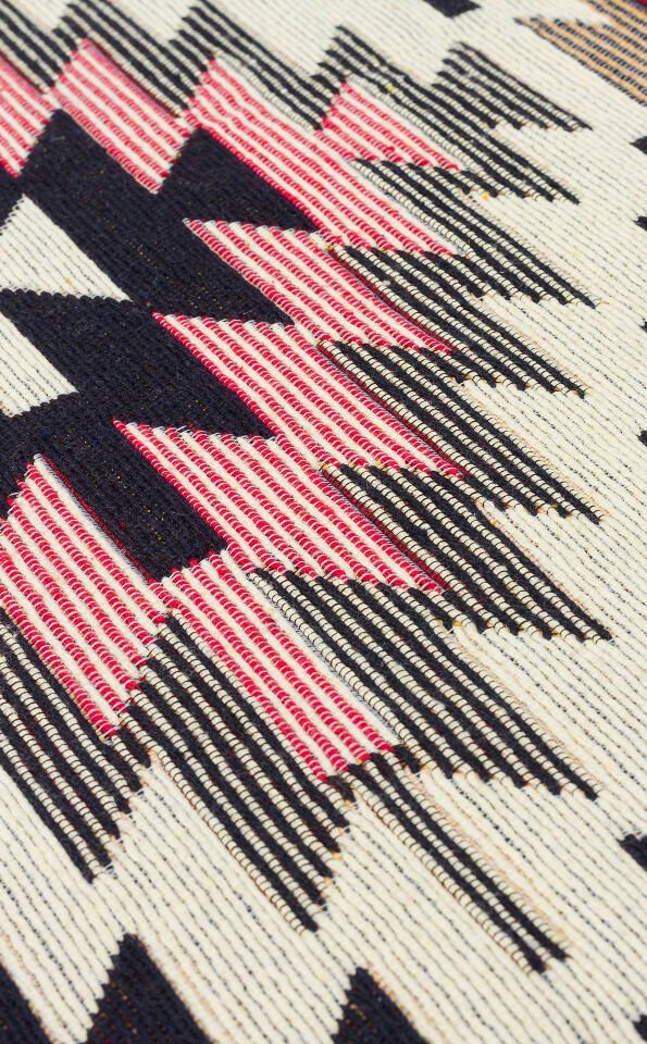 AR 33 RED Yıkanabilir Çift Taraflı Modern Desenli Dokuma Kilim