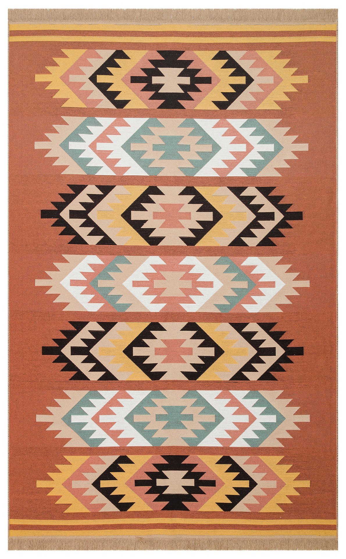 AR 39 MULTY Yıkanabilir Çift Taraflı Modern Desenli Dokuma Kilim