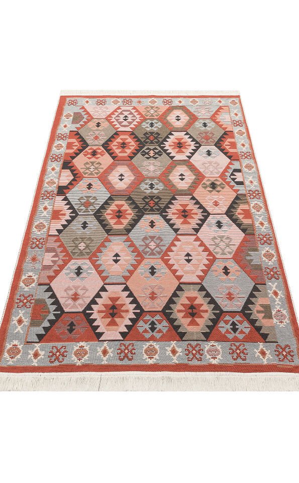 AR 42 MULTY Yıkanabilir Çift Taraflı Modern Desenli Dokuma Kilim
