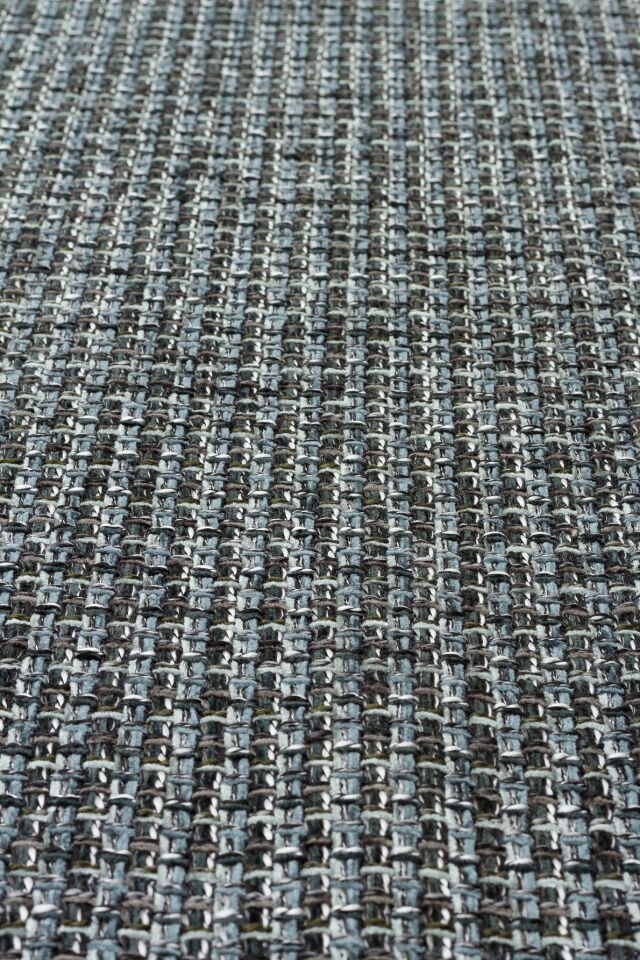 BRK 01 ANTRASIT SILVER Hasır Görünümlü Kaymaz Renkli Dokuma Modern Kilim