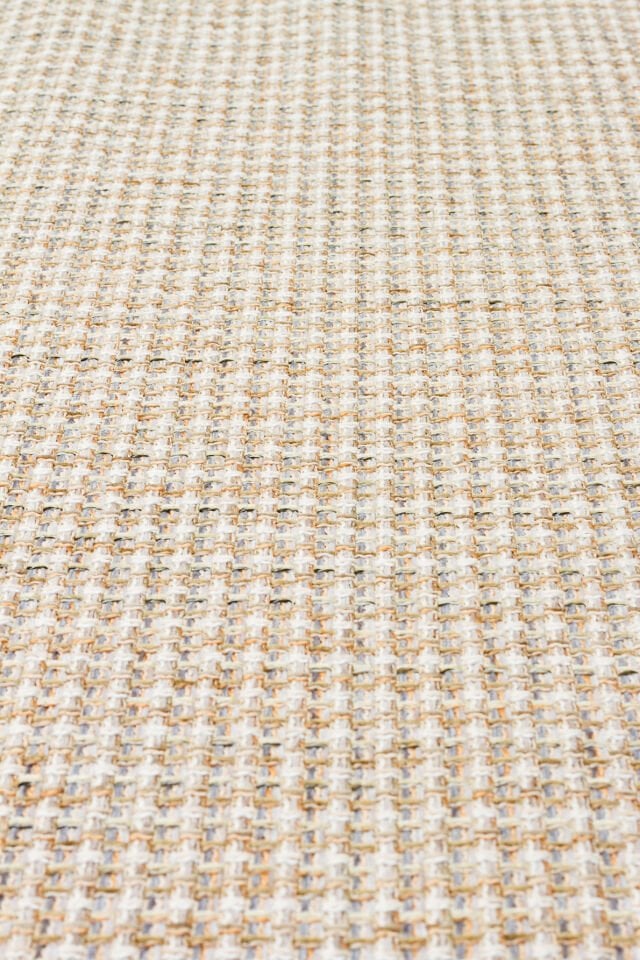 BRK 01 CREAM SILVER Hasır Görünümlü Kaymaz Renkli Dokuma Modern Kilim