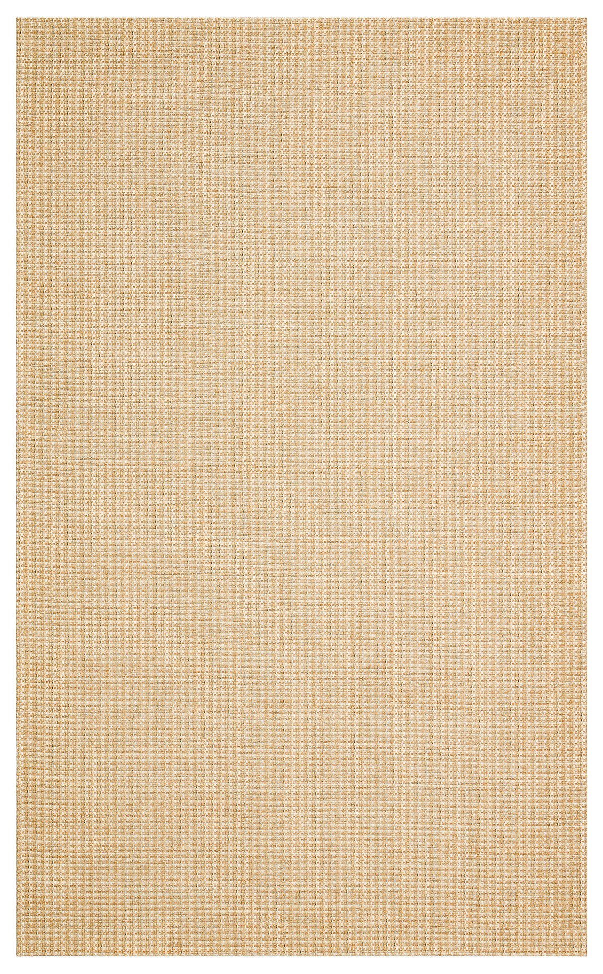 BRK 01 NATURAL BEIGE Hasır Görünümlü Kaymaz Renkli Dokuma Modern Kilim