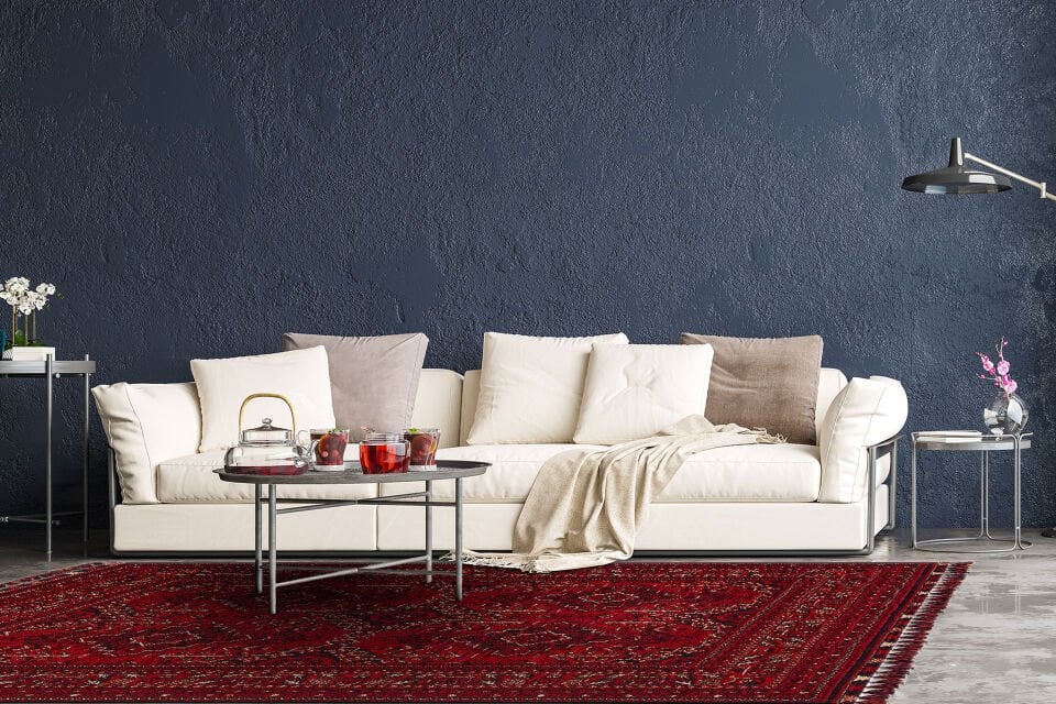 BHR 05 RED Afgan / Yağcıbedir Desenli Hav Toz Vermez Yıkanabilir Kaymaz İnce Dokuma Halı