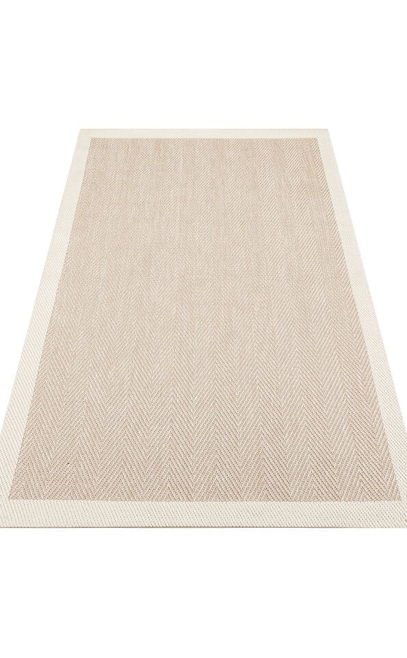 MNO 02 BEIGE Hav Toz Vermez Kaymaz Tabanlı Şık Kilim