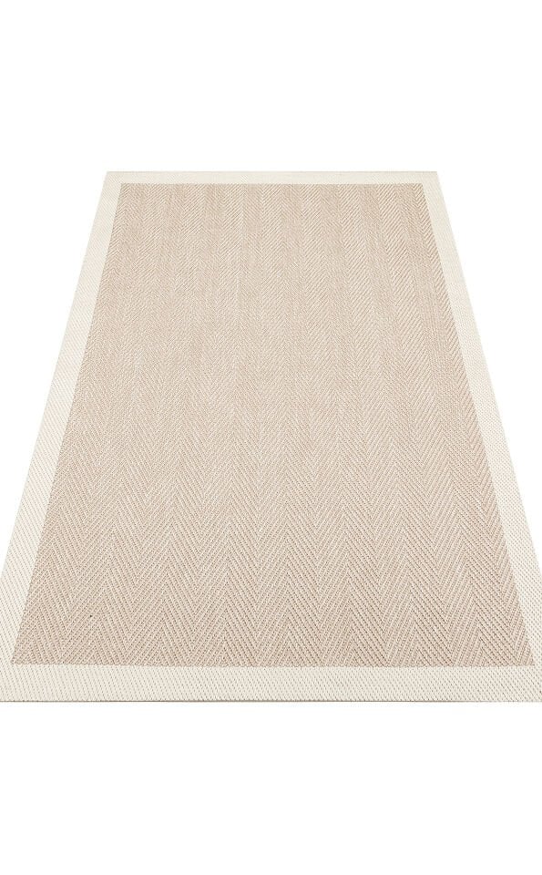 MNO 02 BEIGE Hav Toz Vermez Kaymaz Tabanlı Şık Kilim