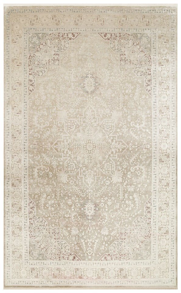 BBL 02 BEIGE Yumuşak Dokulu Vintage Esintilere Sahip Over-dyed Sık Dokuma Salon Halısı 160x230