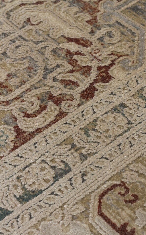 BBL 02 BEIGE Yumuşak Dokulu Vintage Esintilere Sahip Over-dyed Sık Dokuma Salon Halısı 160x230