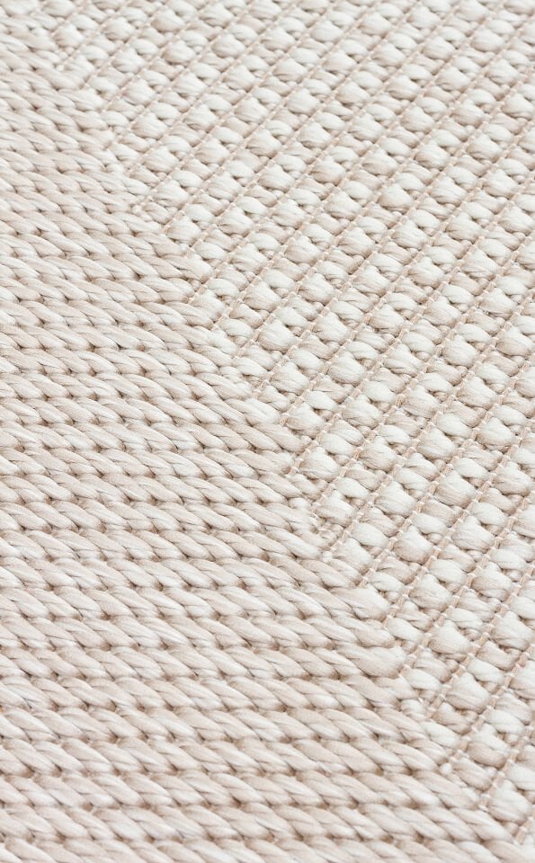 MNO 03 BEIGE Hav Toz Vermez Kaymaz Tabanlı Şık Kilim