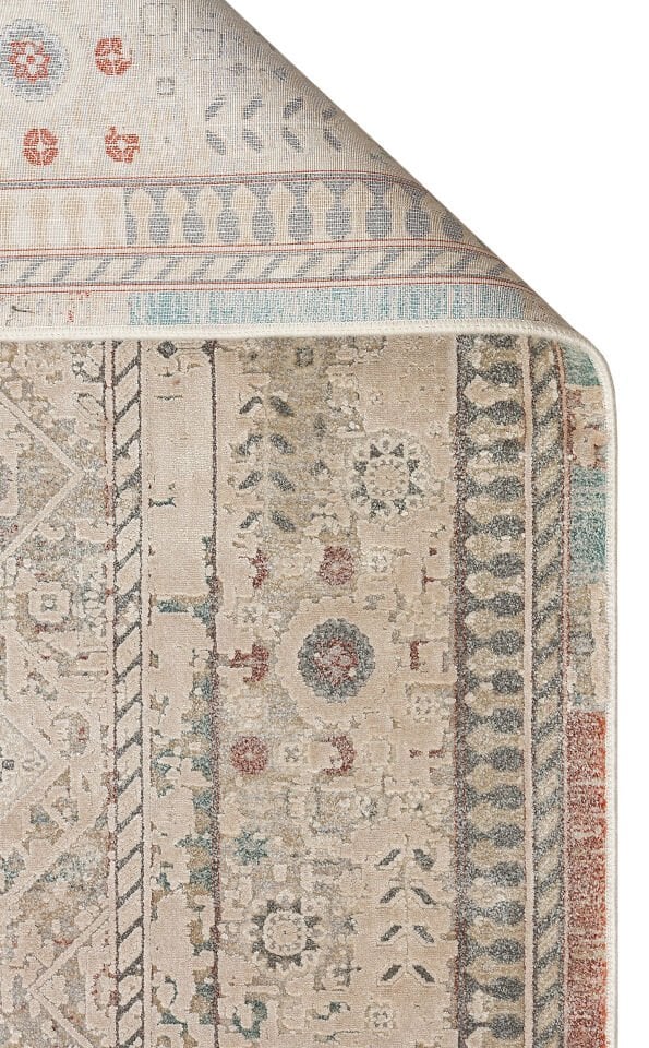 BBL 03 BEIGE Yumuşak Dokulu Vintage Esintilere Sahip Over-dyed Sık Dokuma Salon Halısı 200X290