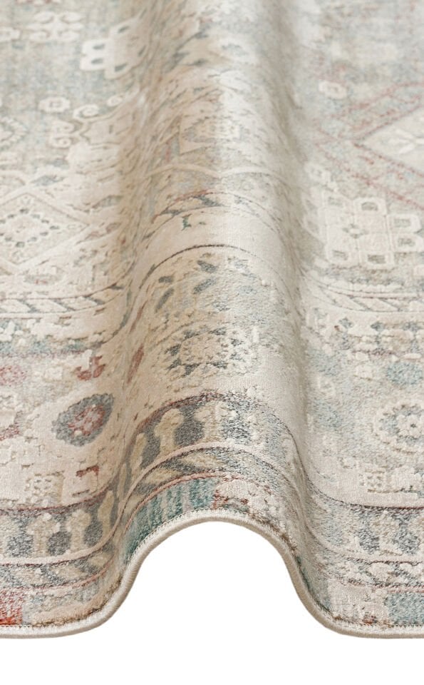 BBL 03 BEIGE Yumuşak Dokulu Vintage Esintilere Sahip Over-dyed Sık Dokuma Salon Halısı 200X290