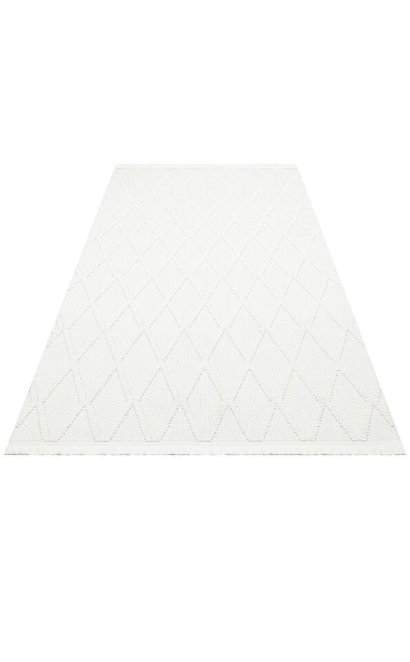 CZY 04 CREAM Hav Toz Vermez Modern Örgü Dokuma Makine Halısı