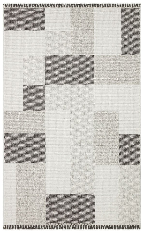 OSL 07 GREY Hav Toz Vermez Hasır Dokuma Modern Makine Halısı