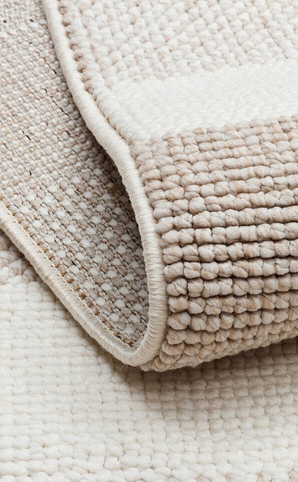 OSL 08 BEIGE Hav Toz Vermez Hasır Dokuma Modern Makine Halısı