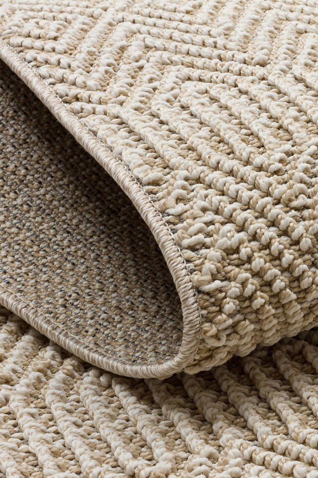 SH 01 BEIGE Hav Toz Vermez Hasır Dokuma Modern Makine Halısı