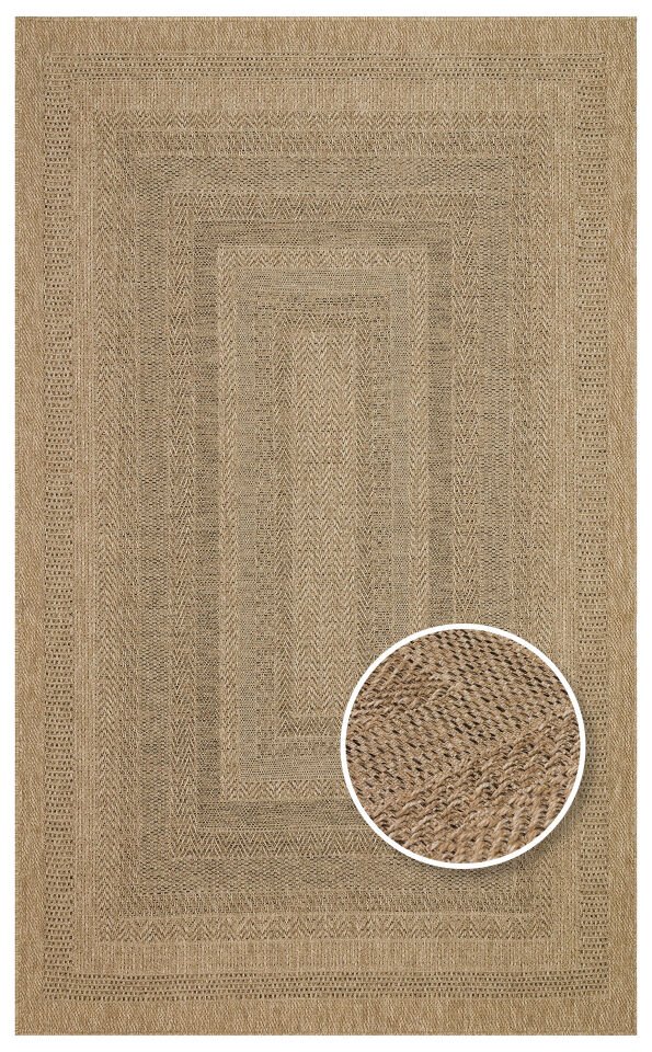 SLD 02 NATURAL Güneş Işığı ve Suya Dayanıklı Jüt Görünümlü Sisal Halı 120x180