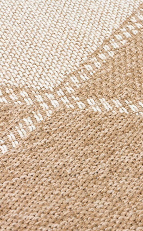 SLD 04 NATURAL WHITE Güneş Işığı ve Suya Dayanıklı Jüt Görünümlü Sisal Halı 160x230