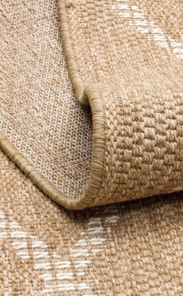 SLD 04 NATURAL WHITE Güneş Işığı ve Suya Dayanıklı Jüt Görünümlü Sisal Halı 160x230