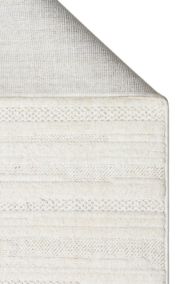 HRG 01 WHITE Hav Toz Vermeyen Yumuşak dokulu Modern Makine Halısı