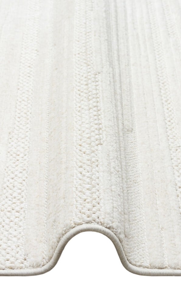 HRG 01 WHITE Hav Toz Vermeyen Yumuşak dokulu Modern Makine Halısı