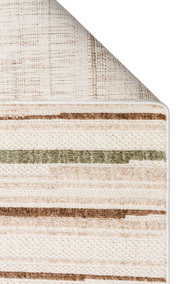 HRG 01 GREEN BROWN Hav Toz Vermeyen Yumuşak dokulu Modern Makine Halısı