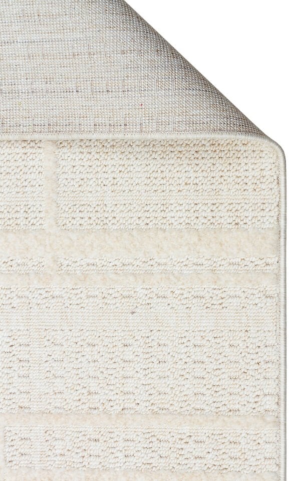HRG 03 WHITE Hav Toz Vermeyen Yumuşak dokulu Modern Makine Halısı