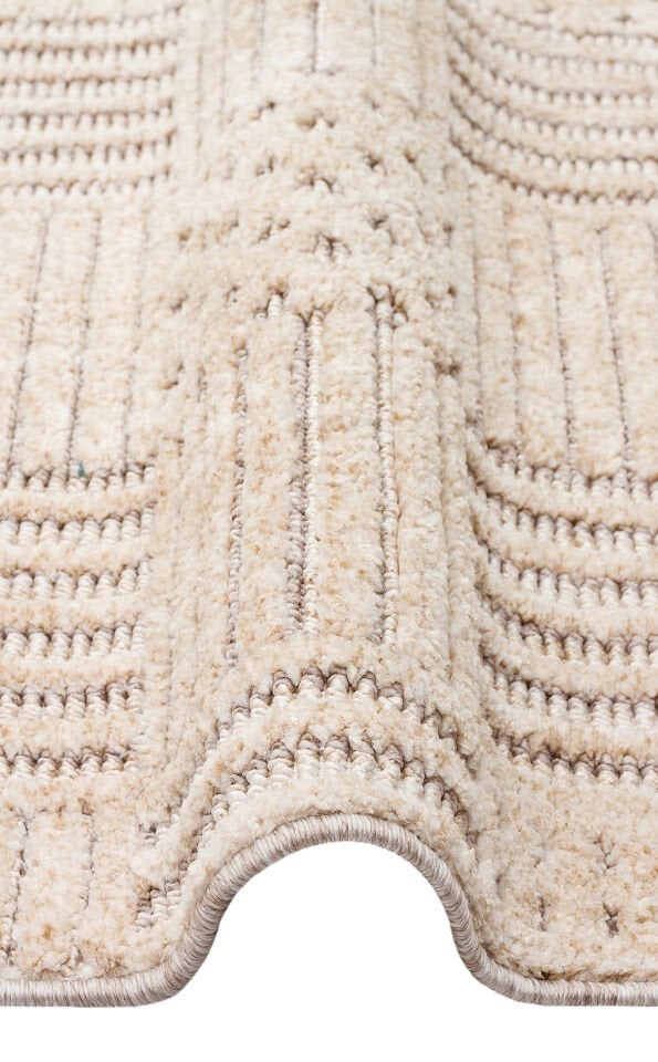 HRG 05 BEIGE GOLD Hav Toz Vermeyen Yumuşak dokulu Modern Makine Halısı