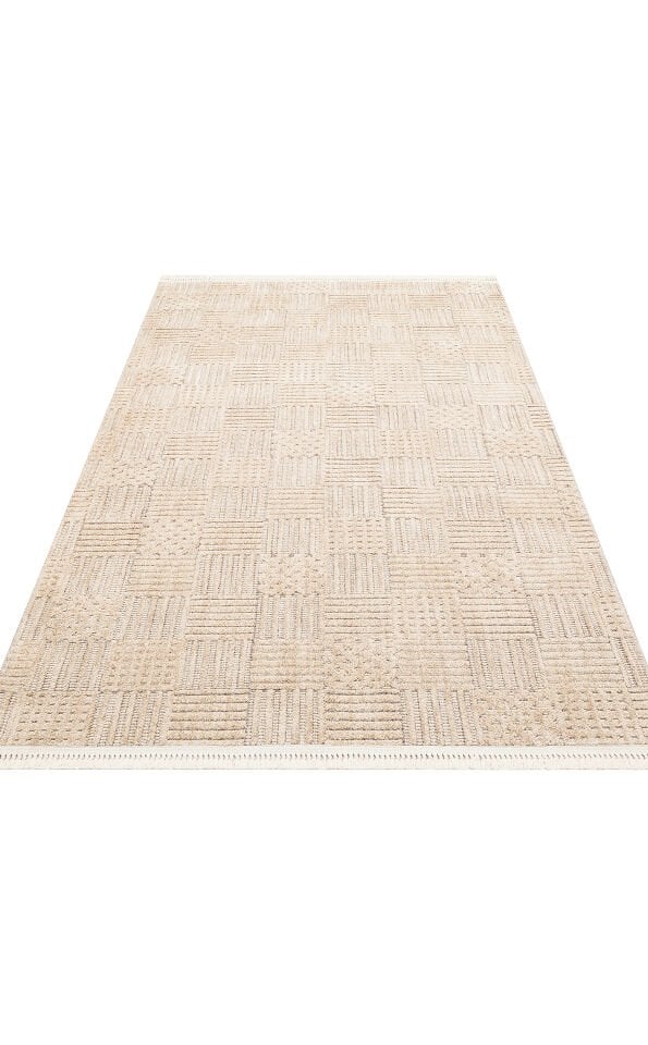 HRG 05 BEIGE GOLD Hav Toz Vermeyen Yumuşak dokulu Modern Makine Halısı