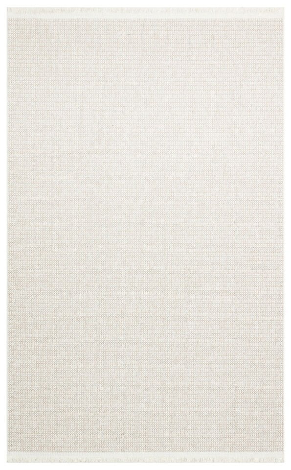 MOT PLAIN BEIGE Yumuşak Tuşeli Örgü Dokuma Modern Makine Halısı