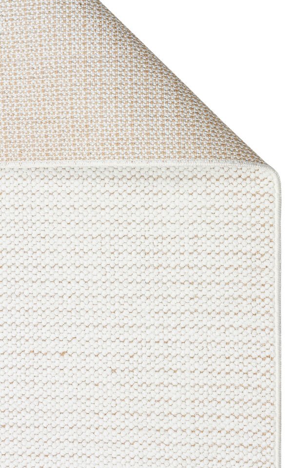MOT PLAIN WHITE Yumuşak Tuşeli Örgü Dokuma Modern Makine Halısı