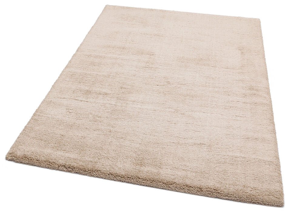 1006 BEIGE Kolay Kullanımlı Hav Toz Vermez Yumuşak Dokulu Modern Pofuduk Shaggy Halı