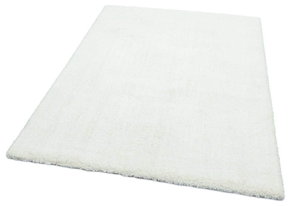 1006 WHITE Kolay Kullanımlı Hav Toz Vermez Yumuşak Dokulu Modern Pofuduk Shaggy Halı