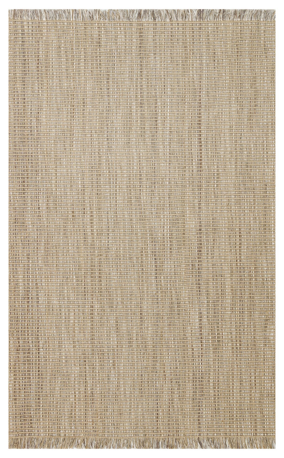 DH 01 BEIGE Jüt ve Polyester ile Üretilen Çift Taraflı Modern Kilim
