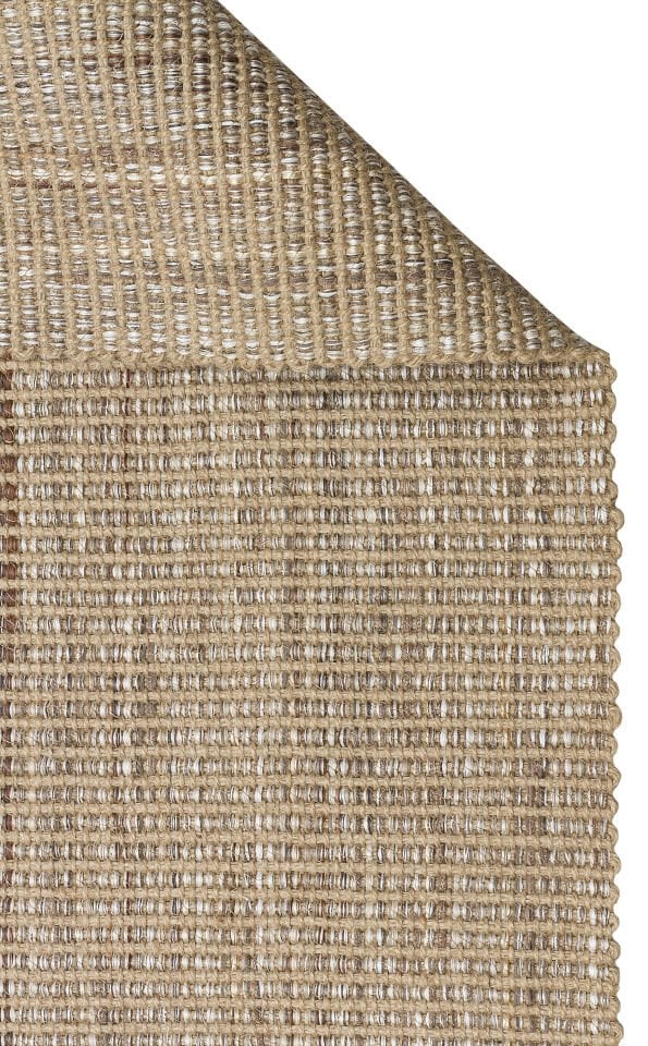 DH 01 BEIGE Jüt ve Polyester ile Üretilen Çift Taraflı Modern Kilim