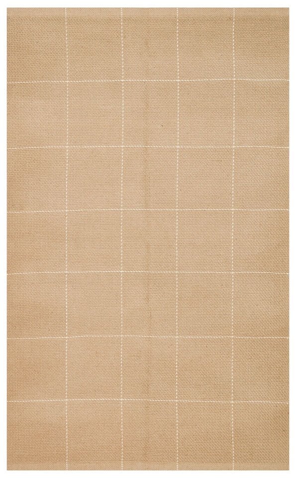 DLH 01 WHITE Jüt ve Pamuk ile Üretilen Çift Taraflı Modern Kilim