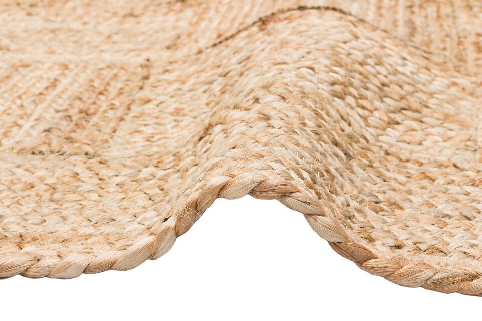 ECH 06 NATURAL XW El Dokuma Naturel Jüt Hasır Halı