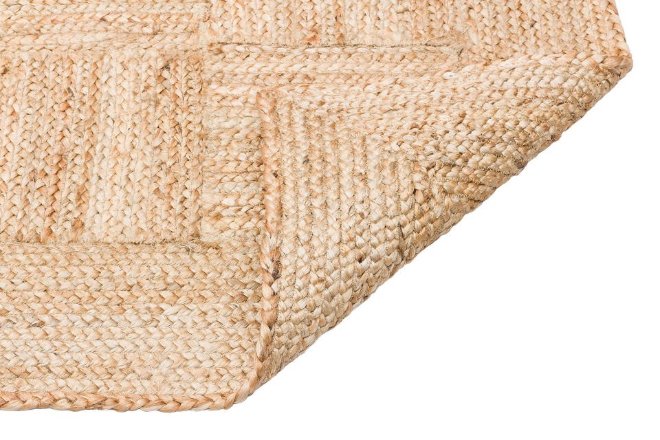 ECH 06 NATURAL XW El Dokuma Naturel Jüt Hasır Halı