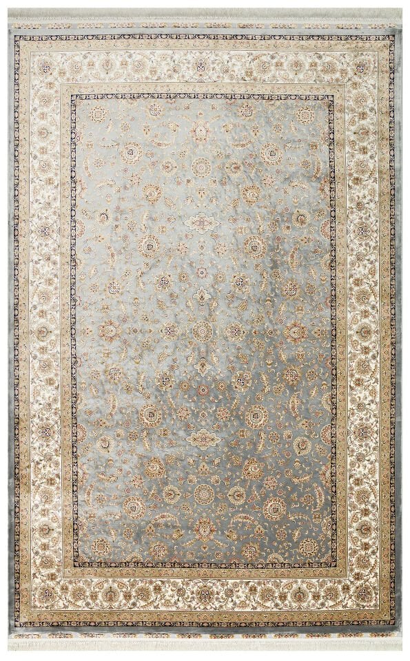 ISF 03 GREY CREAM Klasik Desenli Yüksek Kalite Sık Dokuma Makine Halısı