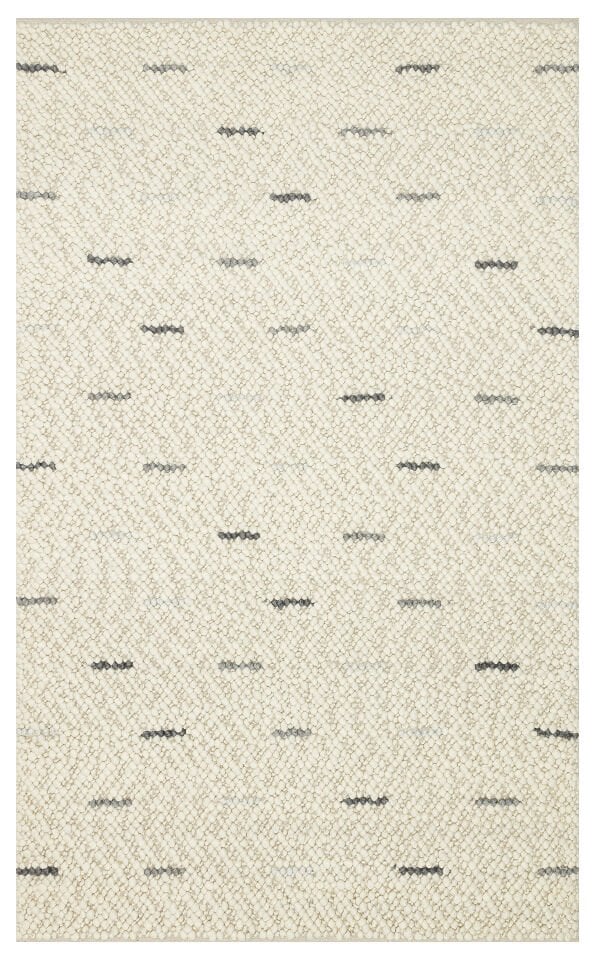 JD 06 ANTRASIT GREY Naturel Kazak Örgü Desenli El Dokuma Örgü Halı
