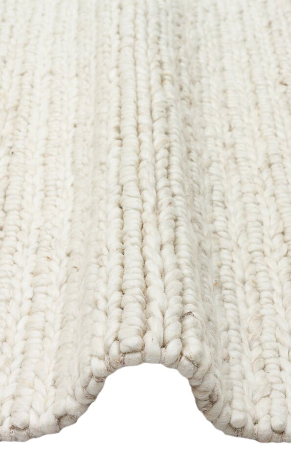 JD 07 L.BEIGE Naturel Kazak Örgü Desenli El Dokuma Örgü Halı