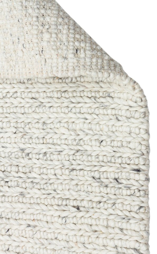 JD 07 L.GREY Naturel Kazak Örgü Desenli El Dokuma Örgü Halı