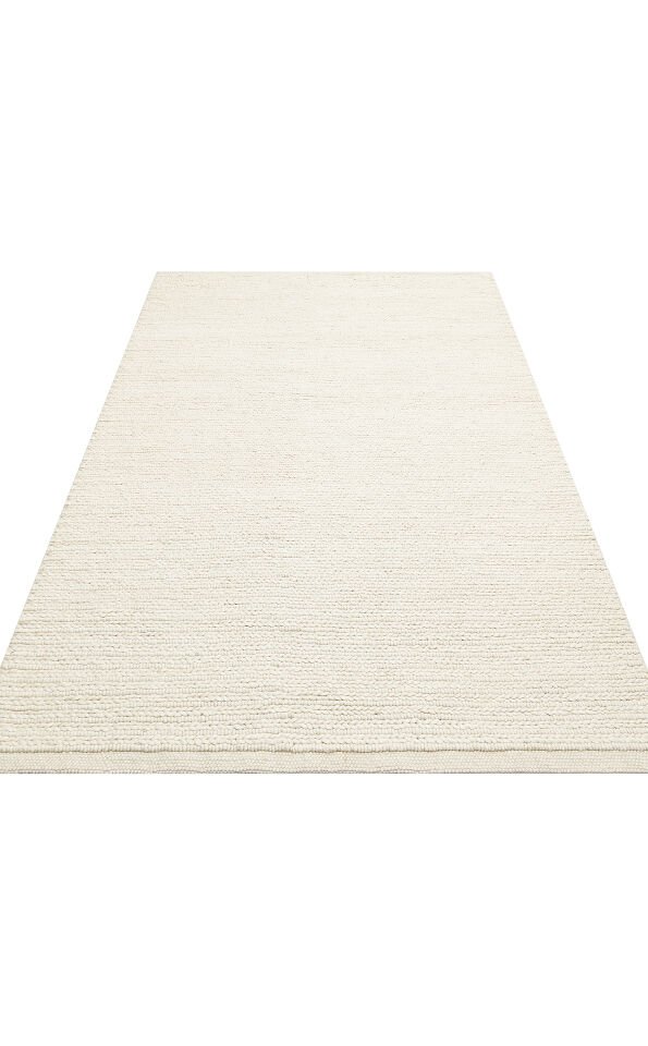 JD 07 WHITE Naturel Kazak Örgü Desenli El Dokuma Örgü Halı