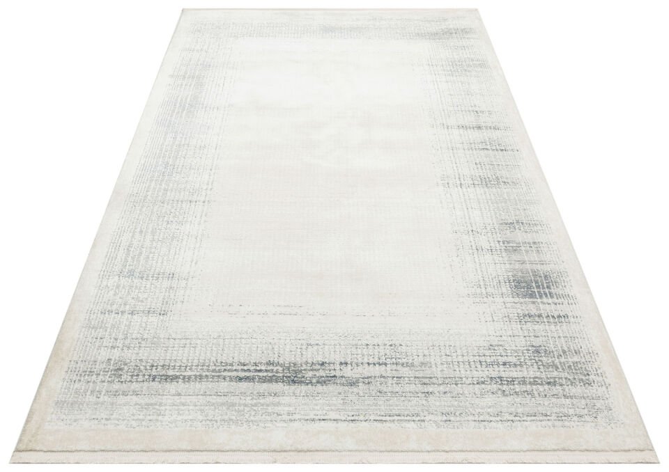 LGS 08 CREAM SILVER XW Hav Toz Vermez Eskitme Desenli Modern Makine Halısı