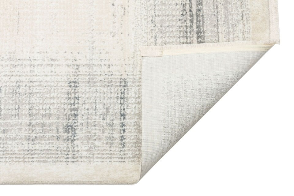 LGS 08 CREAM SILVER XW Hav Toz Vermez Eskitme Desenli Modern Makine Halısı