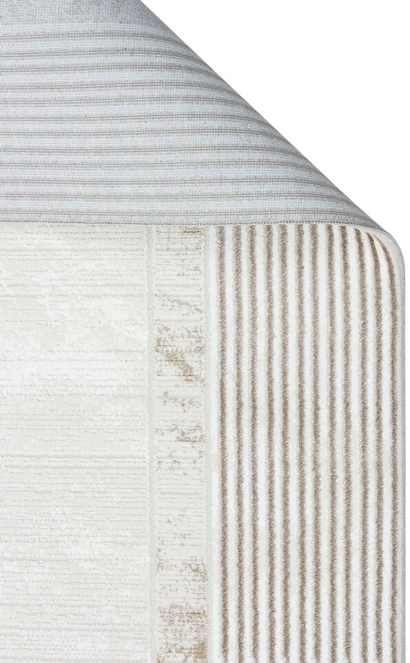 LGS 18 CREAM BEIGE XW Hav Toz Vermez Eskitme Desenli Modern Makine Halısı