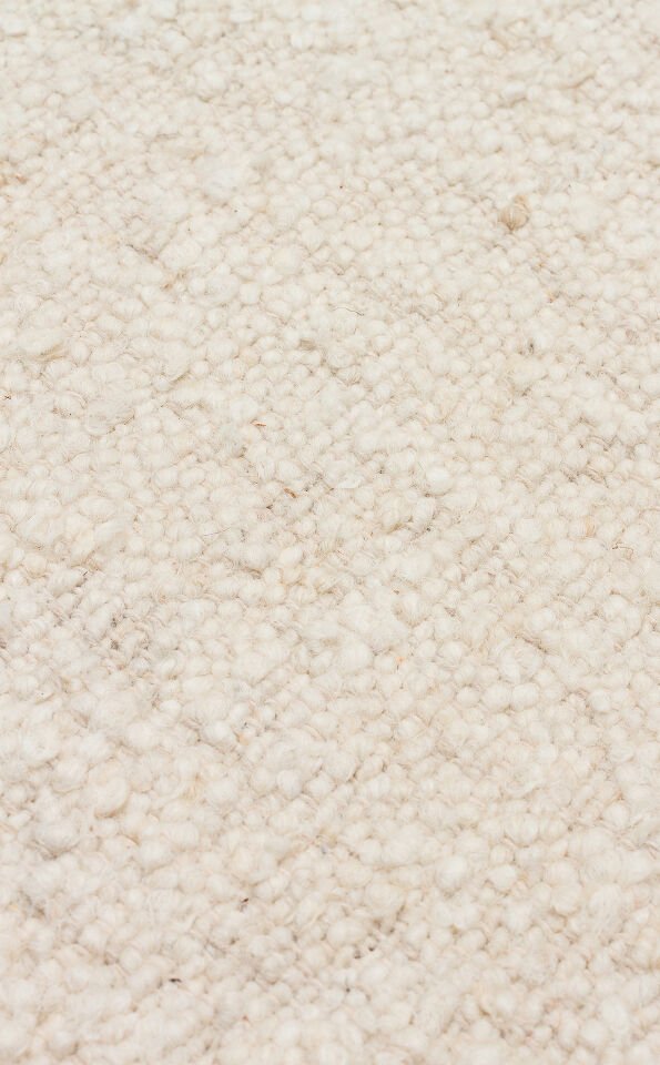 LHS 01 CREAM NATURAL Yün ve Jüt ile Üretilen Örme El Dokuma Halı
