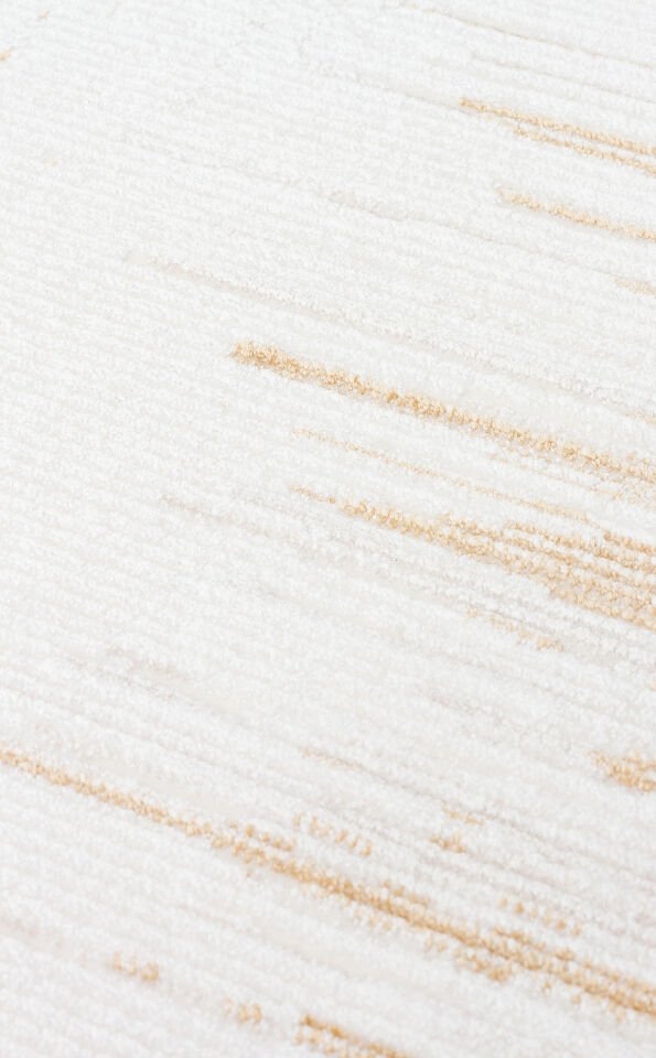 LKY 01 CREAM GOLD Sade ve Modern Akrilik Makine Halısı