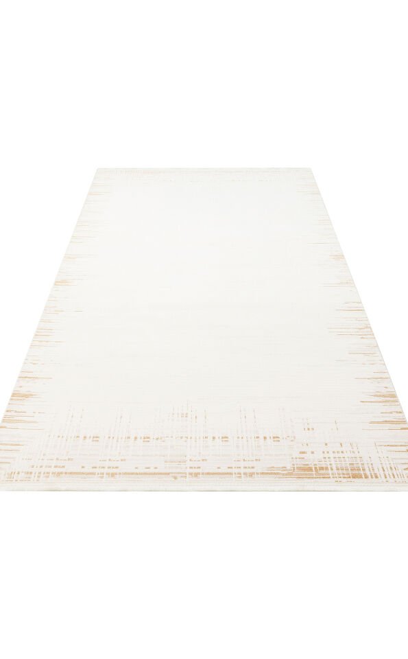 LKY 01 CREAM GOLD Sade ve Modern Akrilik Makine Halısı