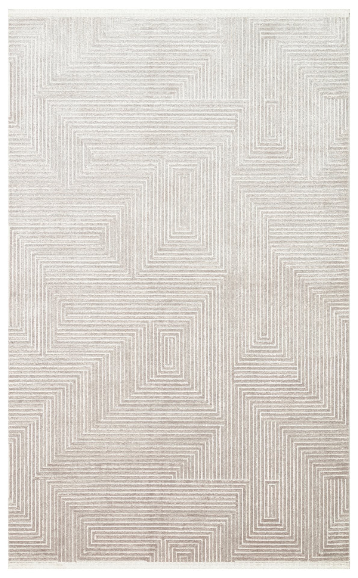 LKY 02 SILVER CREAM Sade ve Modern Akrilik Makine Halısı