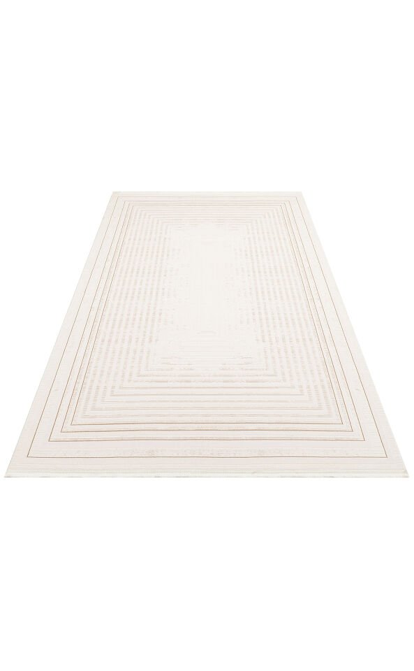 LKY 04 CREAM BEIGE Sade ve Modern Akrilik Makine Halısı