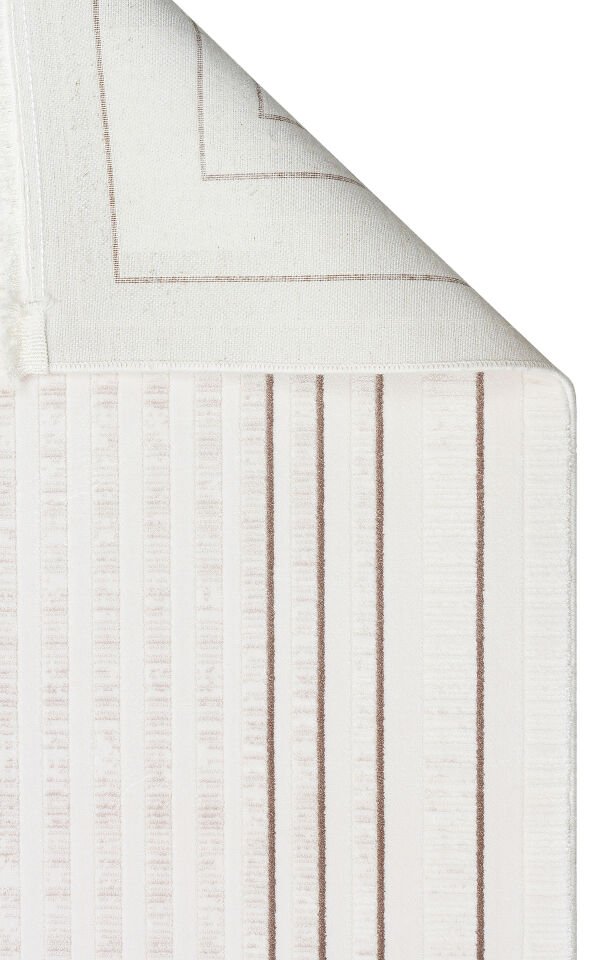 LKY 04 CREAM VIZON Sade ve Modern Akrilik Makine Halısı